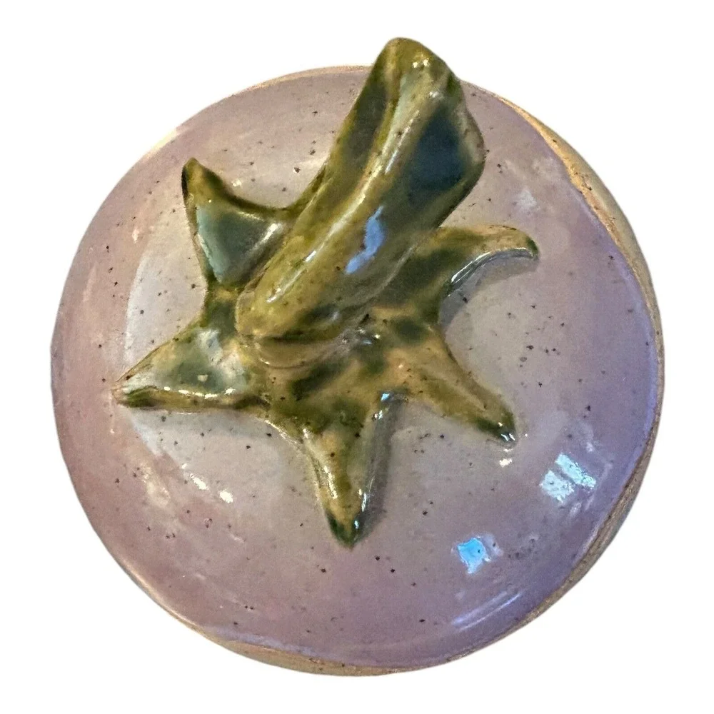 Pumpkin-Shaped Ceramic‎ Lidded Jar